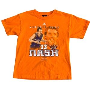 2015 Phoenix Suns Kids’ Steve Nash Orange Short Sleeve Tee Shirt
